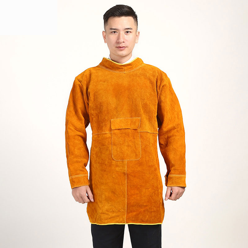 Áo Khoác Chịu Nhiệt Da Bò Chuyên Dụng Cho Thợ Hàn