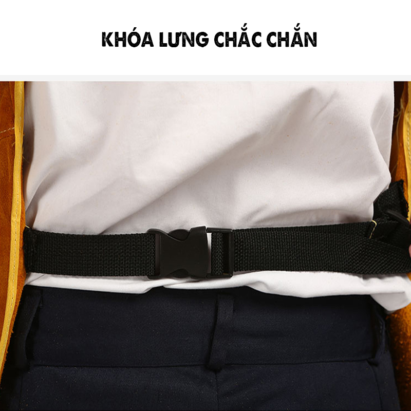 Áo Khoác Chịu Nhiệt Da Bò Chuyên Dụng Cho Thợ Hàn