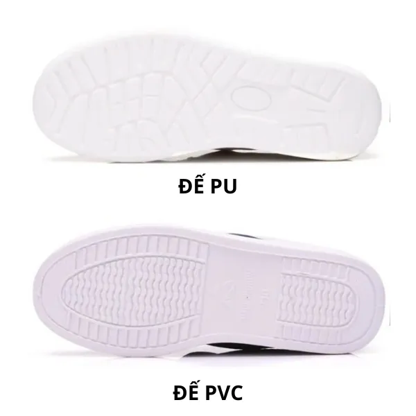 Giày Phòng Sạch Hai Lỗ Chống Tĩnh Điện Đế PUPVC