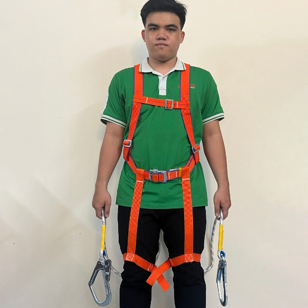 Dây Đai An Toàn Toàn Thân 5 Điểm Điều Chỉnh Tải Trọng 100Kgngười Lực Kéo 13000N