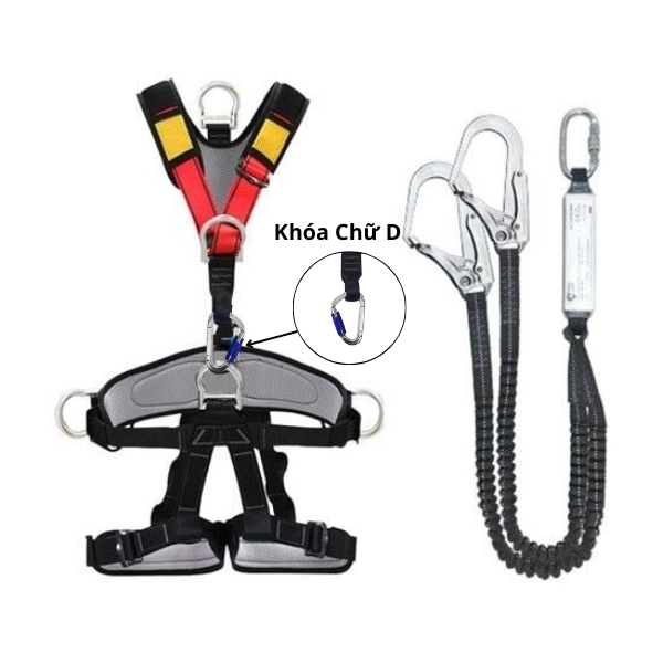Dây Đai Bảo Hộ Toàn Thân Leo Núi, Nhảy Bungee, Cứu Hộ