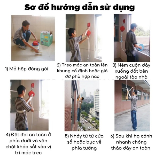 Dây An Toàn Thoát Hiểm Nhà Cao Tầng Trong Trường Hợp Hỏa Hoạn
