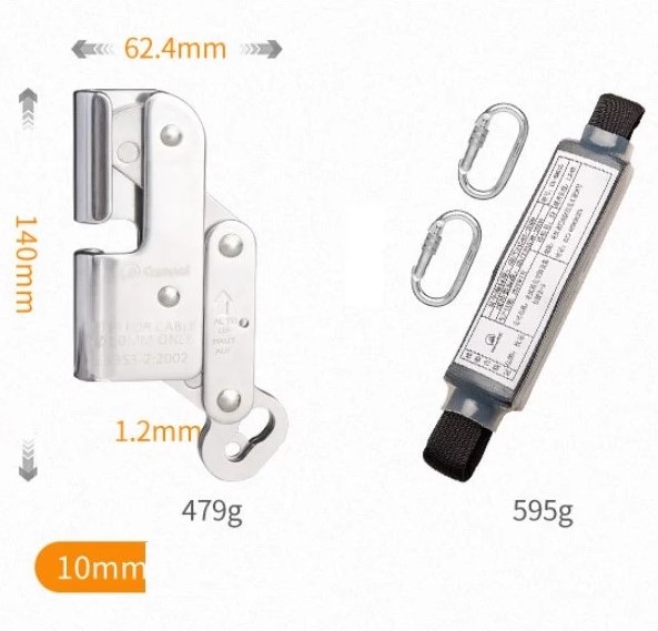 Khóa Hãm Chống Trượt An Toàn Cho Cáp 8mm