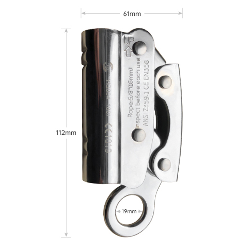 Khóa Hãm Trượt Chống Rơi Cho Dây Cáp 11-16mm Chất Liệu Inox Cao Cấp Không Gỉ