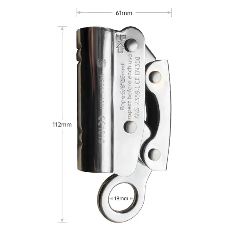 Khóa Hãm Trượt Chống Rơi Cho Dây Cáp 11-16mm Chất Liệu Inox Cao Cấp Không Gỉ