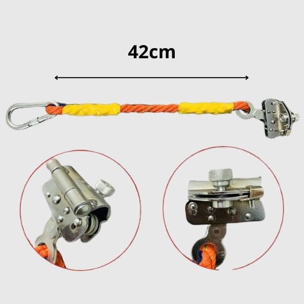 Khóa Trượt Chống Rơi Kèm Dây Khóa Và Móc