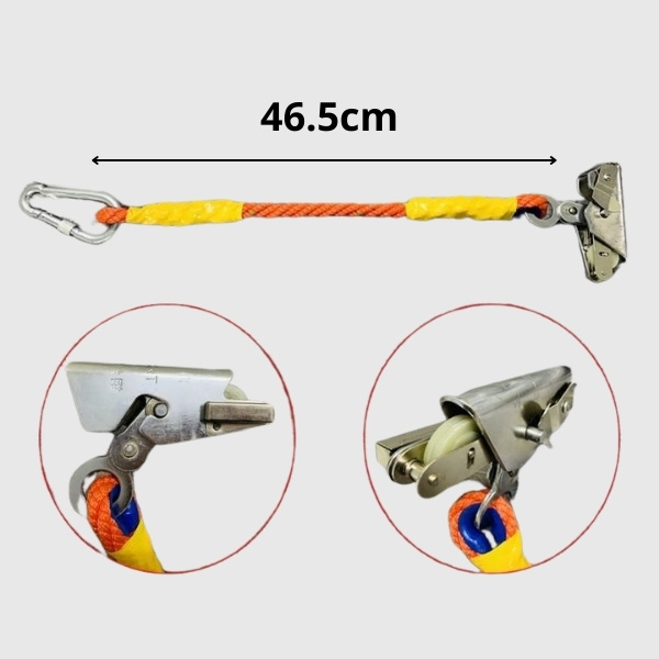 Khóa Trượt Chống Rơi Kèm Dây Khóa Và Móc