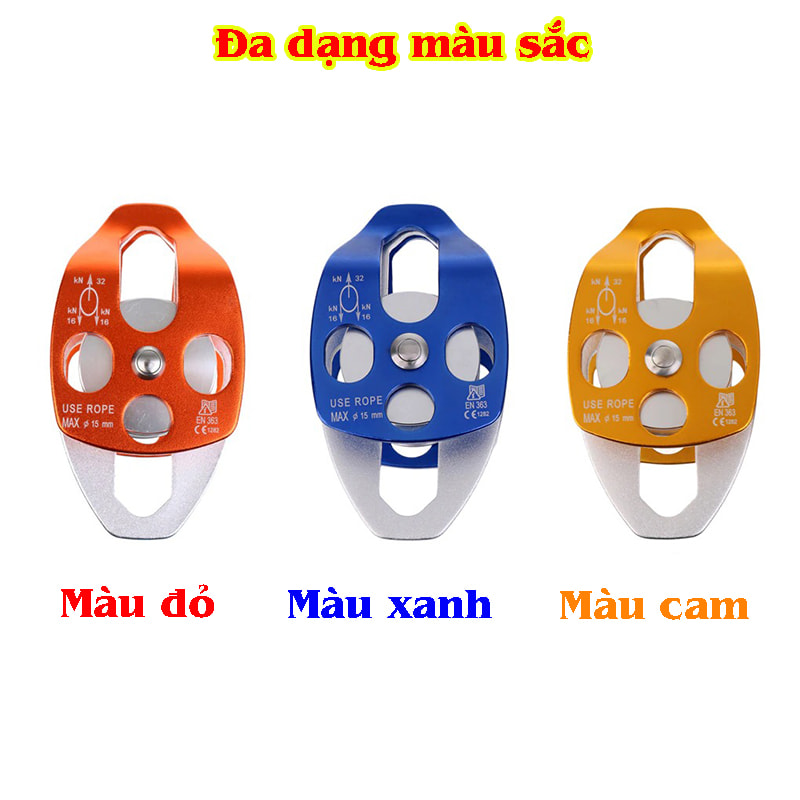 Ròng rọc đôi lớn bằng hợp kim nhôm tải trọng 32KN