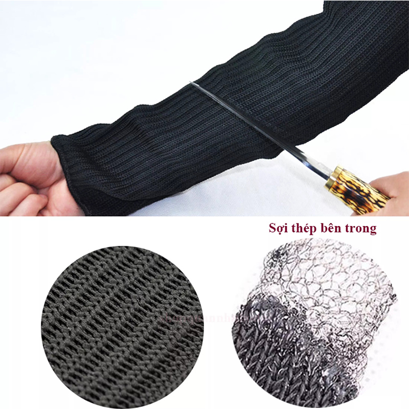 Ống Tay Chống Cắt Bằng Sợi Thép Không Gỉ Chiều Dài 20cm40cm