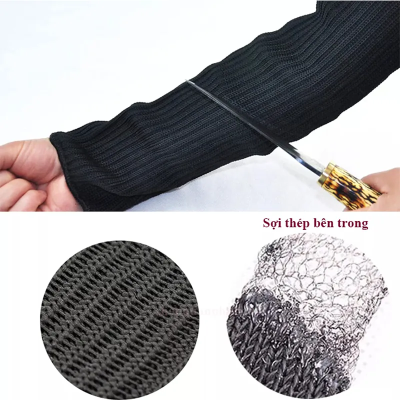 Ống Tay Chống Cắt Bằng Sợi Thép Không Gỉ Chiều Dài 20cm40cm