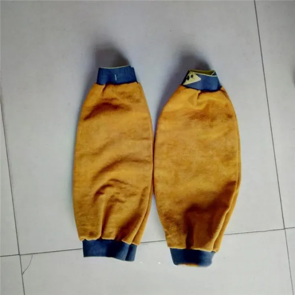 Ống tay bảo vệ cánh tay bằng da bò dài 40cm chống cháy cho thợ hàn