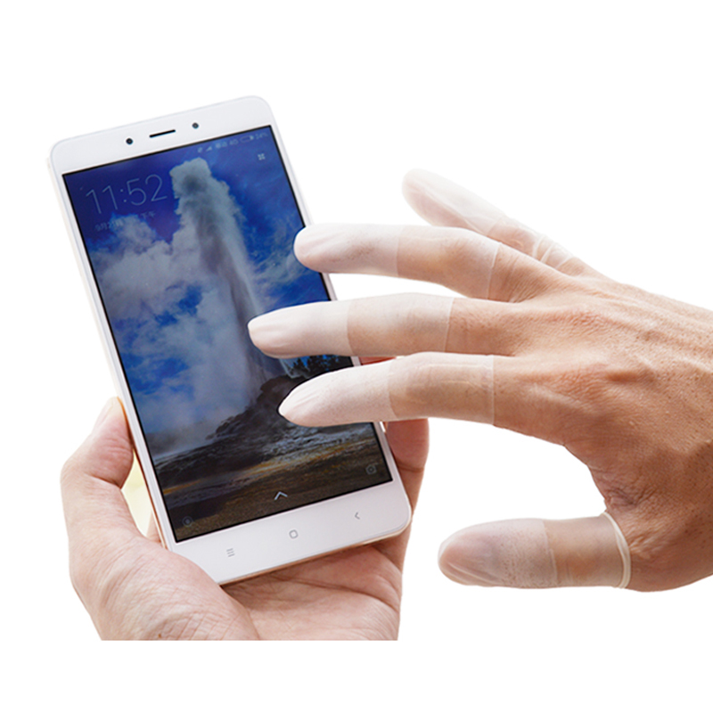 Bao Ngón Tay Cao Su Nhám Không Đai Chống Tĩnh Điện Chống Trượt Finger Cots Túi 800 Cái - Loại Dùng Một Lần