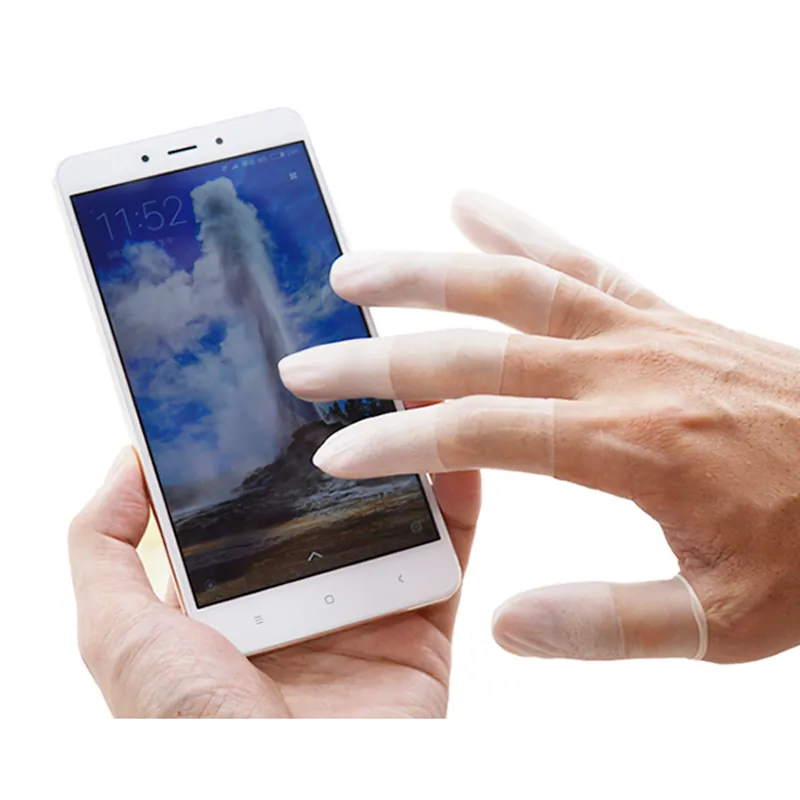 Bao Ngón Tay Cao Su Nhám Không Đai Chống Tĩnh Điện Chống Trượt Finger Cots Túi 800 Cái - Loại Dùng Một Lần