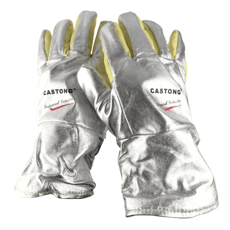 Bao Tay Chịu Nhiệt 500 Độ C Castong Trắng Vàng YERR15-34