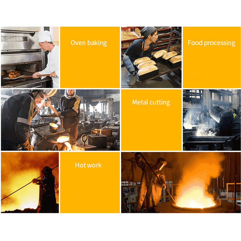 Bao Tay Chịu Nhiệt 500 Độ C Castong Trắng Vàng YERR15-34