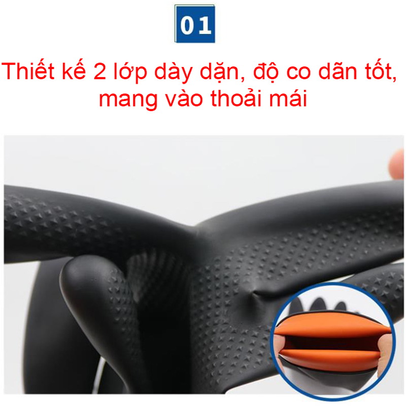 Bao Tay Chống Hóa Chất Axit Và Kiềm USAFETY Dài 55cm