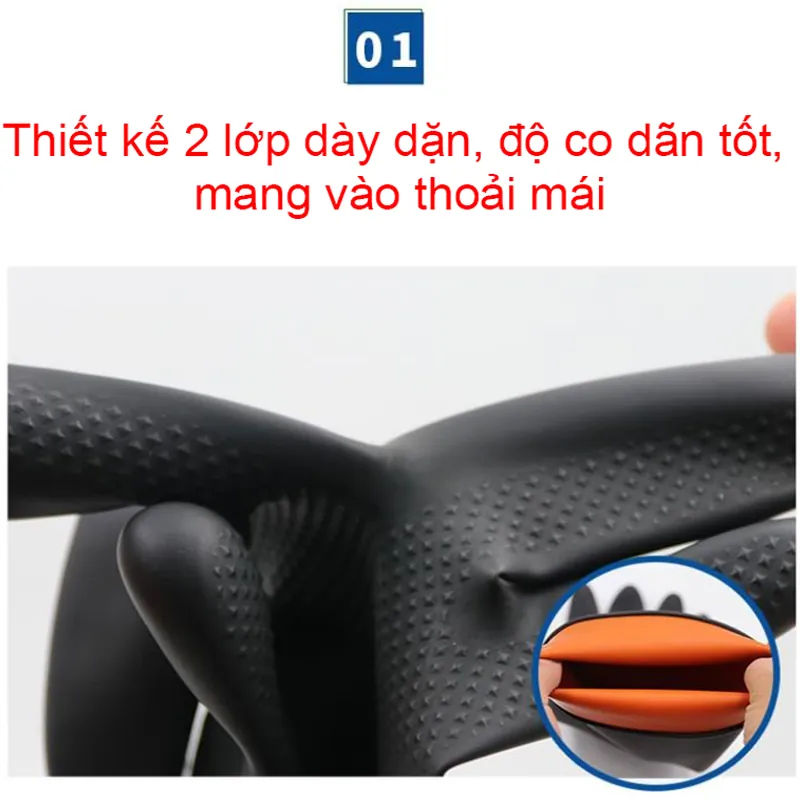 Bao Tay Chống Hóa Chất Axit Và Kiềm USAFETY Dài 55cm
