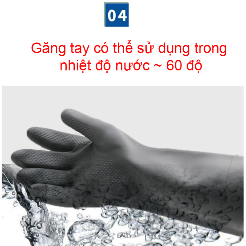 Bao Tay Chống Hóa Chất Axit Và Kiềm USAFETY Dài 55cm