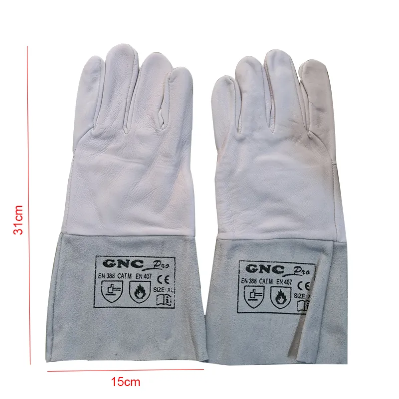 Bao Tay Da Hàn Tig GNC Safety Màu Trắng Bạc