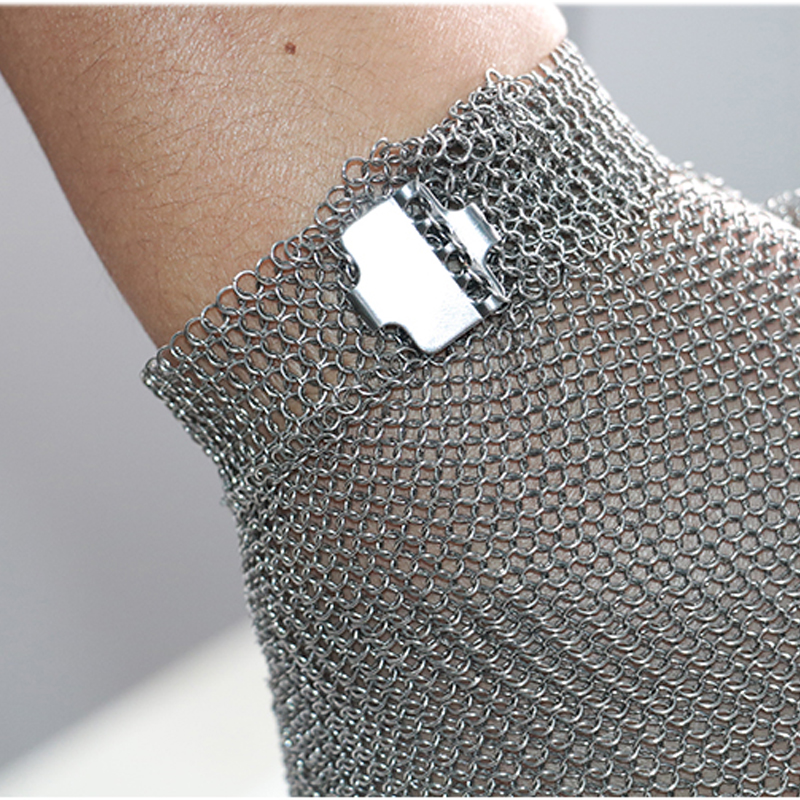 Bao Tay Lưới Inox Chống Cắt Móc Cài Bằng Inox