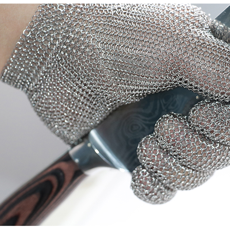 Bao Tay Lưới Inox Chống Cắt Móc Cài Bằng Inox