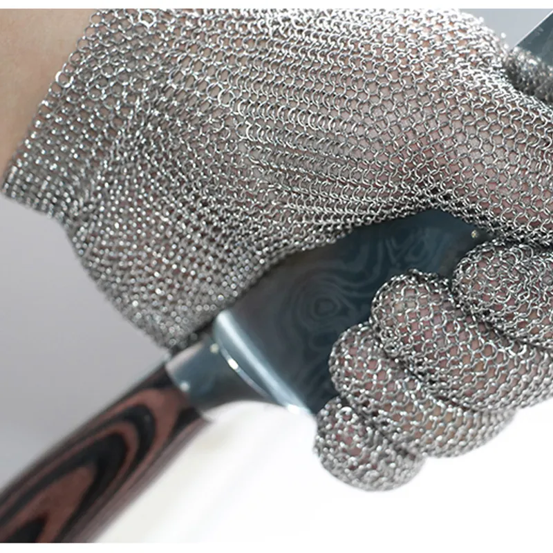 Bao Tay Lưới Inox Chống Cắt Móc Cài Bằng Inox