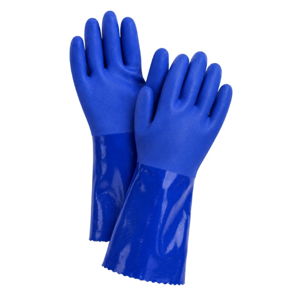 Găng Tay 808 Phủ Nhựa PVC Nhám Chống Trơn Trượt Chống Dầu Và Hóa Chất