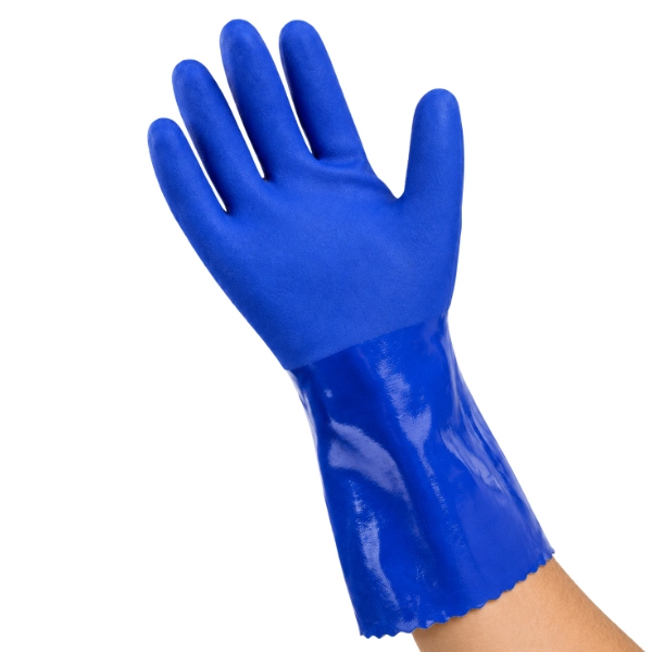 Găng Tay 808 Phủ Nhựa PVC Nhám Chống Trơn Trượt Chống Dầu Và Hóa Chất