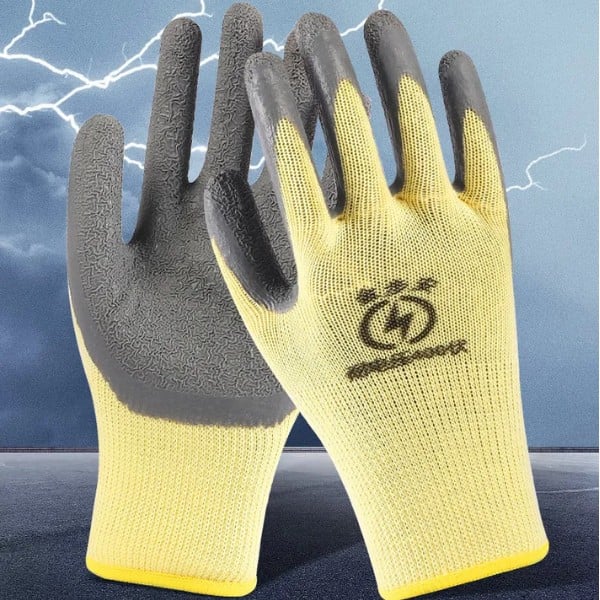 Găng Tay Cách Điện 400V Chống Mài Mòn Chống Trượt Và Thoáng Khí