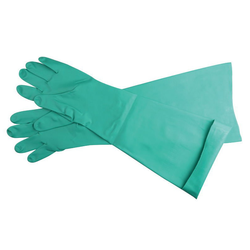 Găng Tay Cao Su Nitrile Chống Hóa Chất 66cm Kéo Dài Đến Vai Dùng Cho Câu Cá, Rửa Xe, Rửa Bát