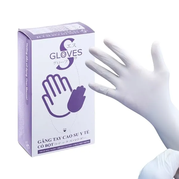 Găng Tay Cao Su Y Tế Latex Sglove Có Bột