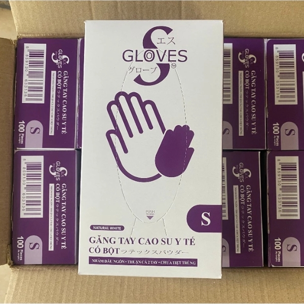 Găng Tay Cao Su Y Tế Latex Sglove Có Bột