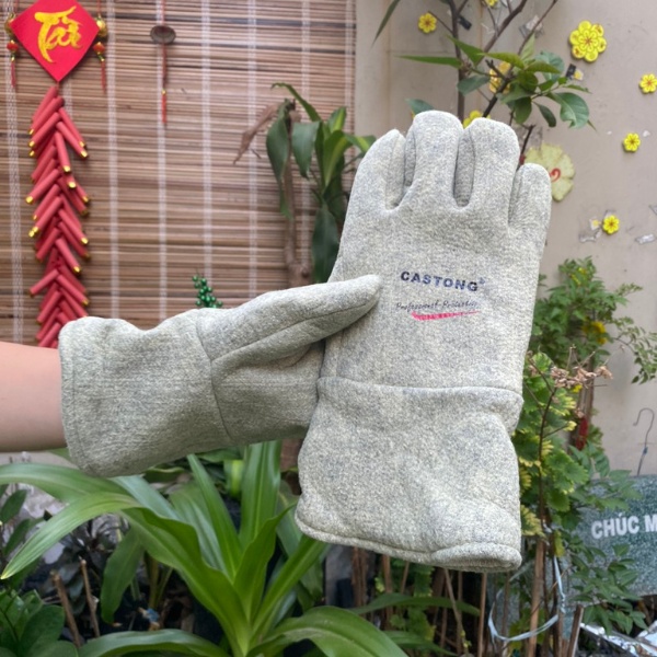 Găng Tay Castong GEEE15 Chịu Nhiệt 500 Độ C Dài 34cm Và 45 cm