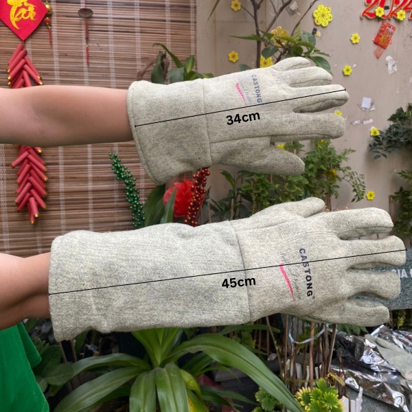 Găng Tay Castong GEEE15 Chịu Nhiệt 500 Độ C Dài 34cm Và 45 cm