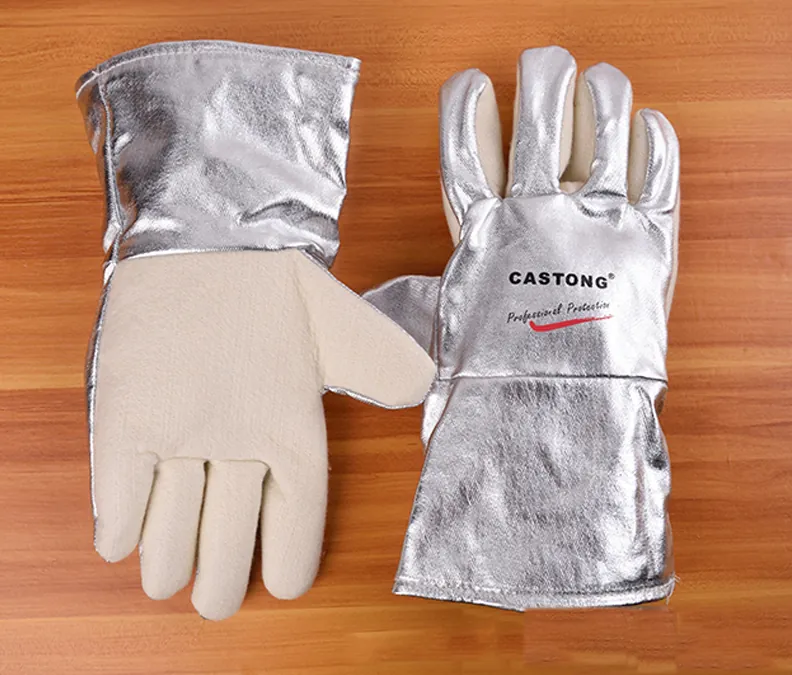 Găng Tay Chịu Nhiệt 300 Độ C Castong Trắng Bạc NFRR15-34