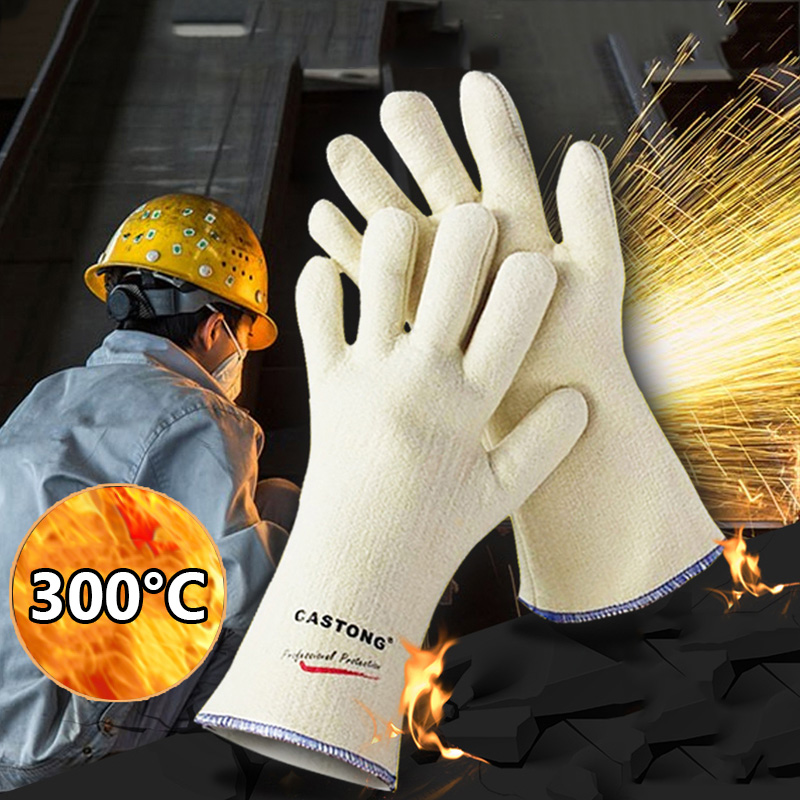 Găng Tay Chịu Nhiệt Castong 300 Độ C Màu Trắng NFFF35-33