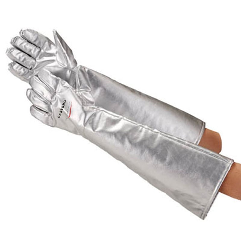 Găng Tay Chịu Nhiệt Castong Tráng Nhôm Chịu Nhiệt 300°C Dài 34cm45cm