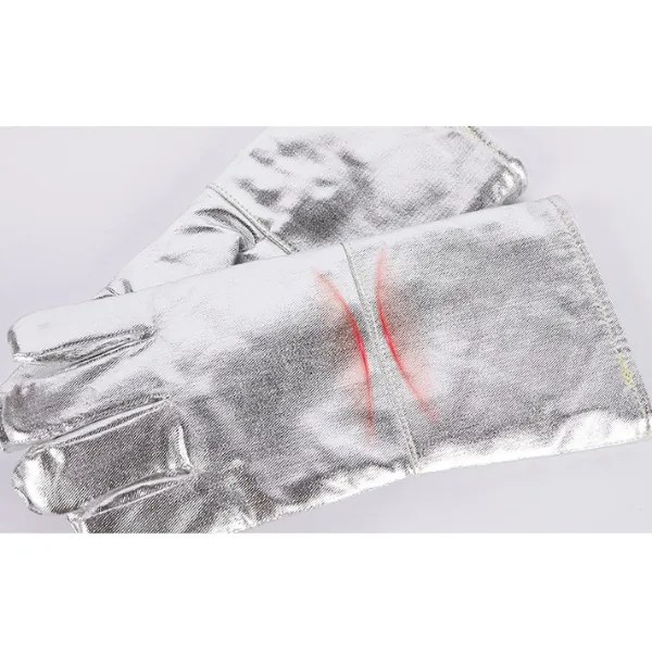 Găng Tay Chịu Nhiệt Dài 37cm Chịu Nhiệt Độ Bức Xa 500-1000°C Dành Cho Công Nhân Lò Luyện Kim