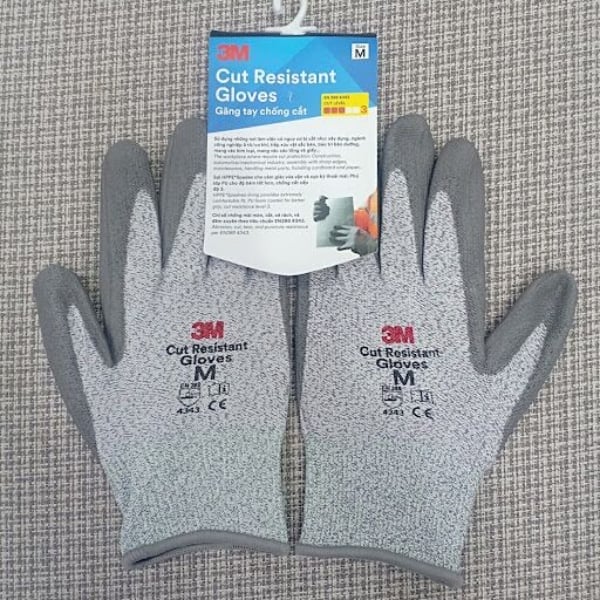Găng Tay Chống Cắt 3M Cấp Độ 3 Đạt Chuẩn EN388 4343