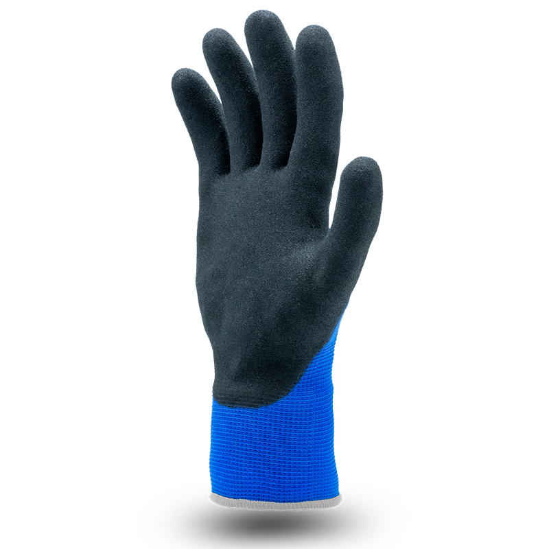 Găng Tay Chống Dầu Mỡ Phủ Nitrile Excia GT505 Màu Xanh Đen Dài 22CM Dày 0.40mm