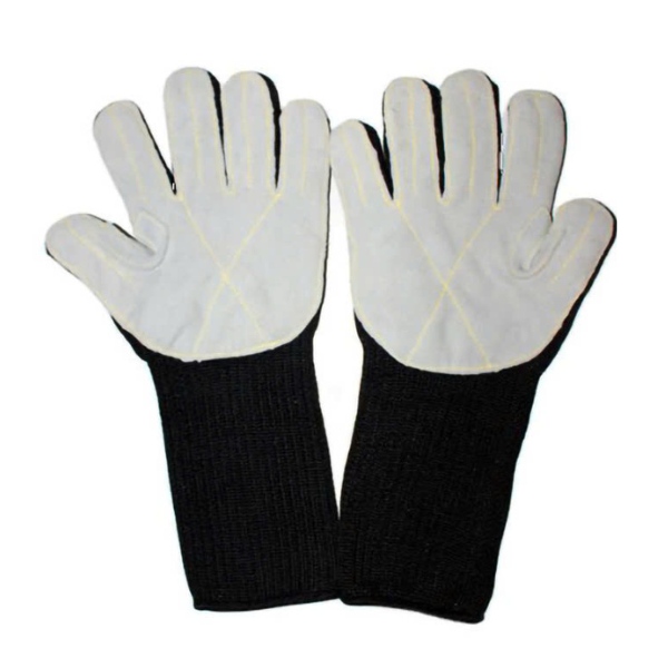Găng Tay Chống Dao Cắt Cấp Độ 5 Chất Liệu Polyester + Dây Thép Không Gỉ Dài 36 cm