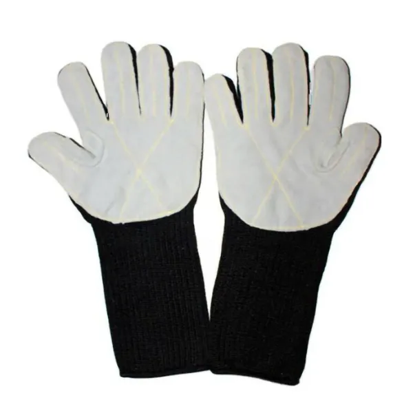 Găng Tay Chống Dao Cắt Cấp Độ 5 Chất Liệu Polyester + Dây Thép Không Gỉ Dài 36 cm