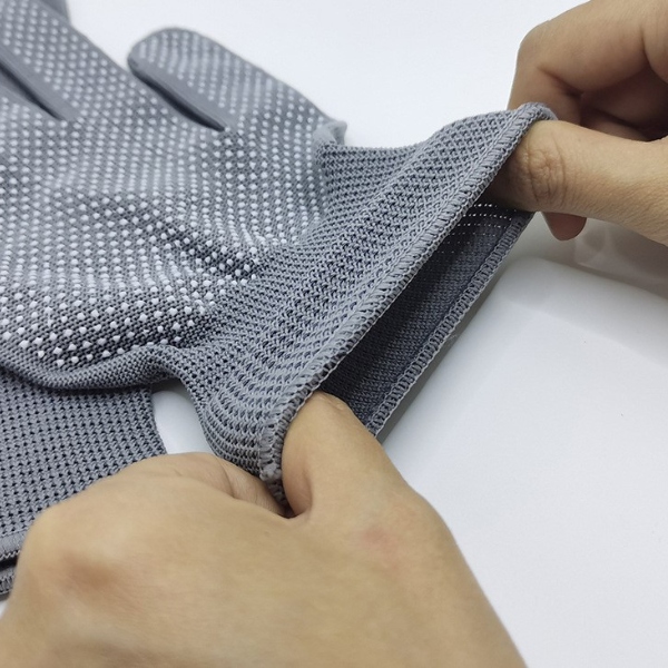 Găng Tay Chống Trượt Dệt Kim 13 Phủ Hạt Nhựa Nylon