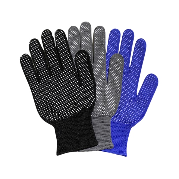 Găng Tay Chống Trượt Dệt Kim 13 Phủ Hạt Nhựa Nylon