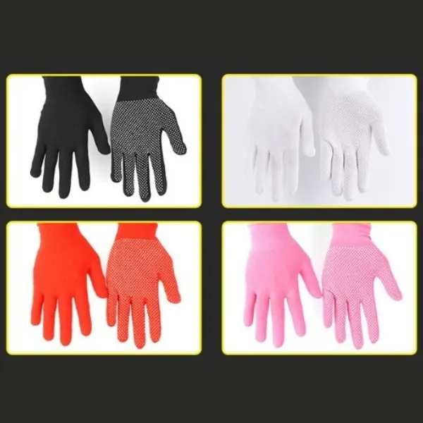 Găng Tay Chống Trượt Dệt Kim 13 Phủ Hạt Nhựa Nylon