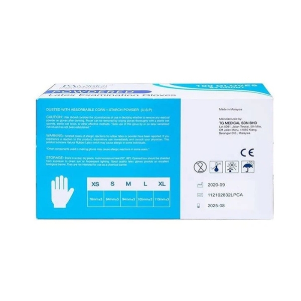 Găng Tay Latex Có Bột PA Gloves 100 CáiHộp