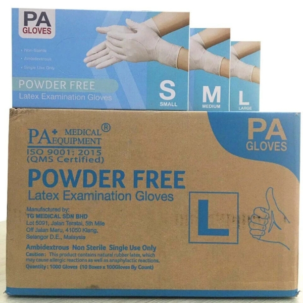 Găng Tay Latex Có Bột PA Gloves 100 CáiHộp