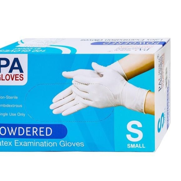 Găng Tay Latex Có Bột PA Gloves 100 CáiHộp