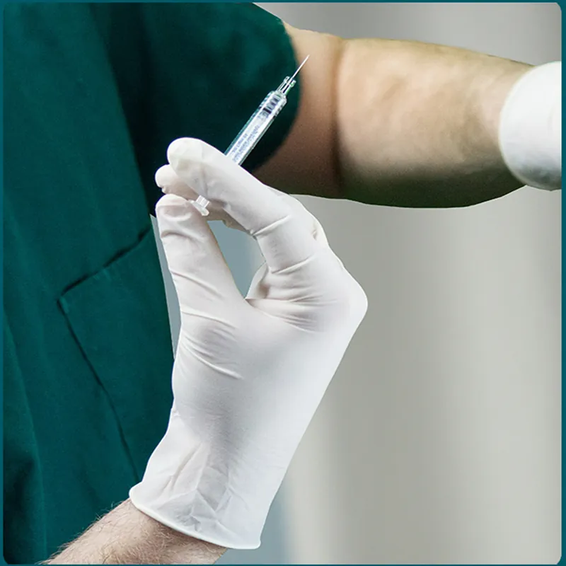 Găng Tay Latex Examination Gloves Có Bột Làm Từ Cao Su Thiên Nhiên - Loại Sử Dụng 1 Lần