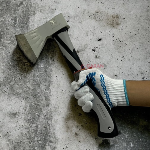 Găng Tay Len Phủ Cao Su Bánh Xe Chống Trơn Trượt, Bảo Vệ Tay Khỏi Các Vật Sắc Nhọn